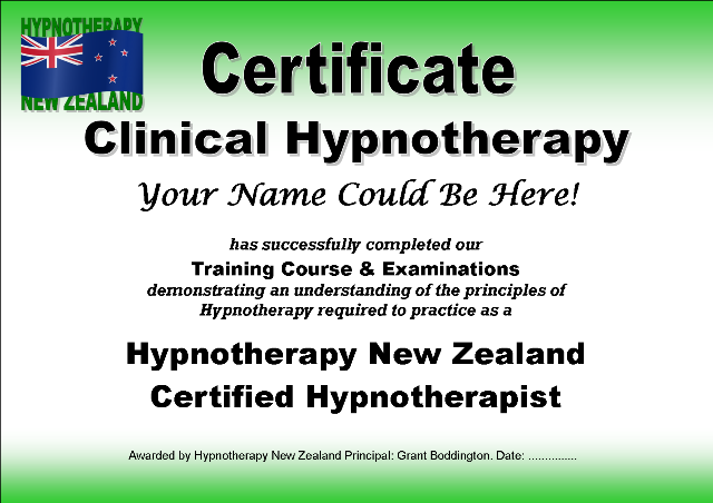 HNZ
        Certificate in Clinical Hypnotherapy